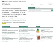 Tablet Screenshot of opendatacommunities.org